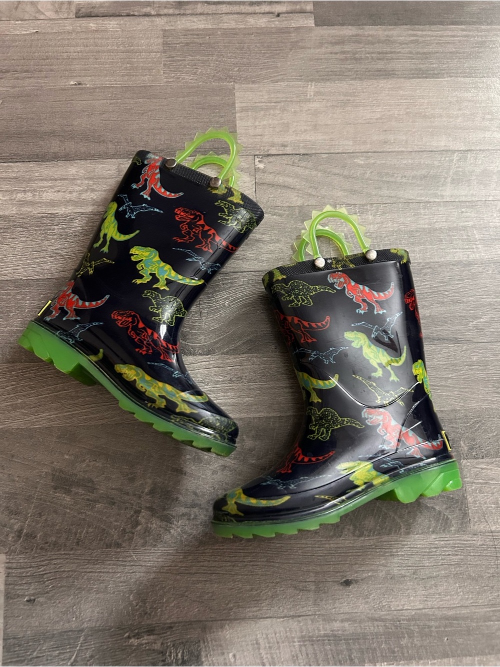 Western Chief Bots Blue Dinosaur Rain Boots 12